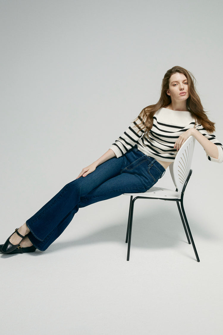 Barbara High Rise Bootcut Jeans HJ004