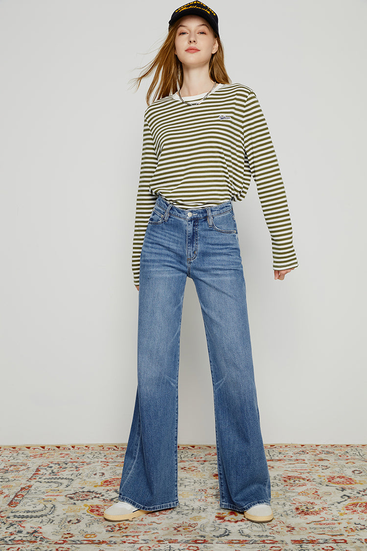 Angeles High Rise Baggy Jeans HJ103