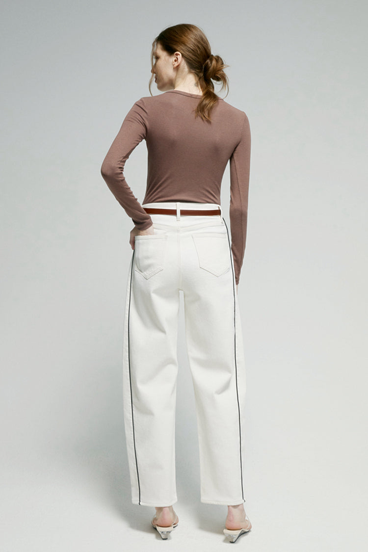 Crush Curve Ankle Jeans HJ052