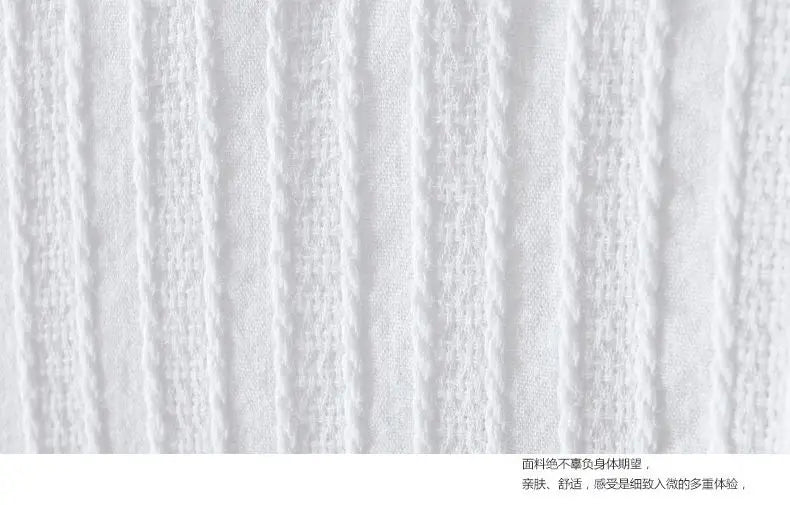 100% cotton white blouse women shirt spring summer elegant V-Neck ladies tops haut femme