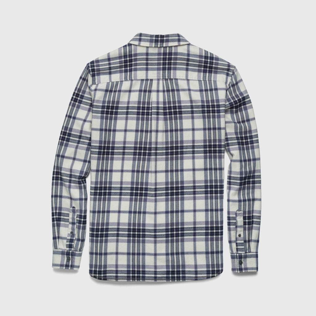 Brian Flannel Plaid Shirt - Jet Stream Combo