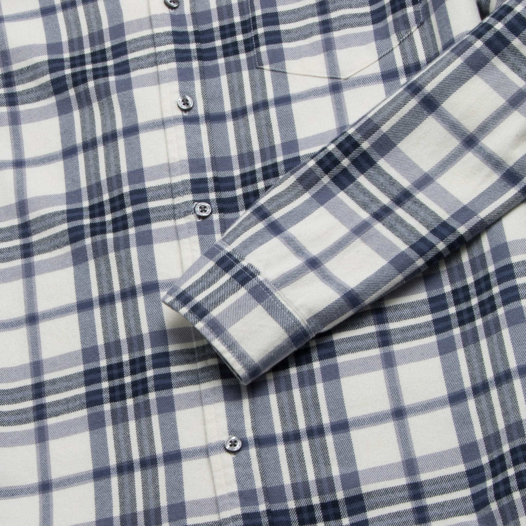 Brian Flannel Plaid Shirt - Jet Stream Combo