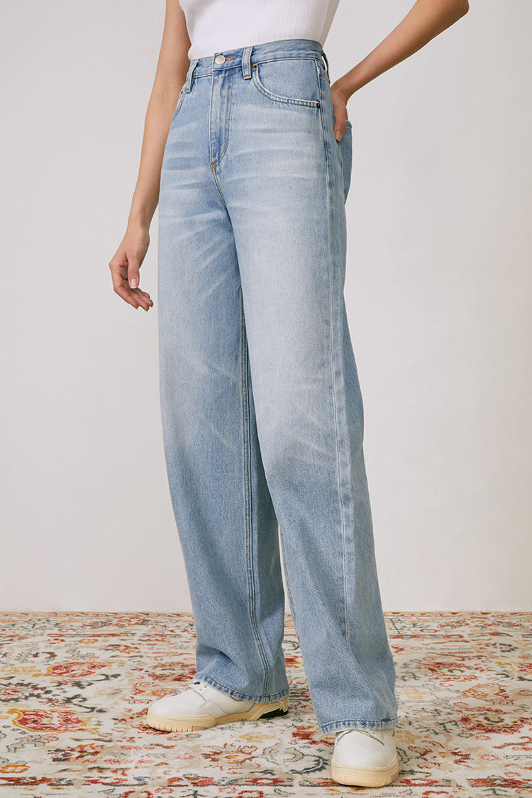 Coney Island Whitefish High Rise Wide Jeans HJ007