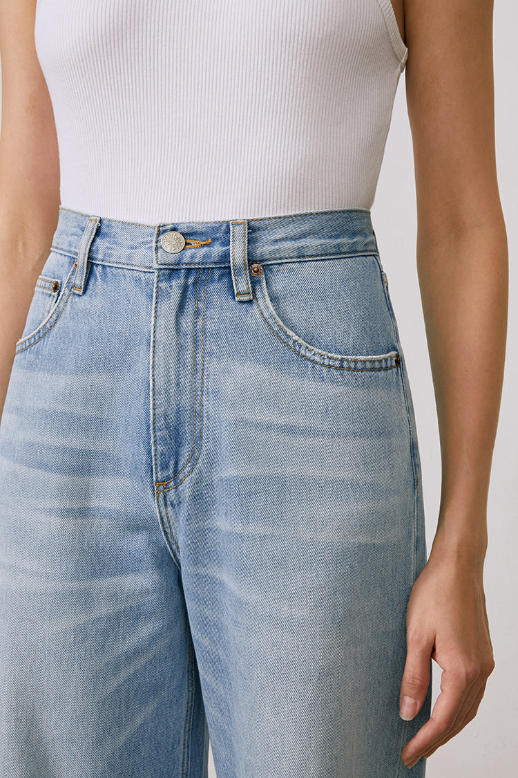 Coney Island Whitefish High Rise Wide Jeans HJ007