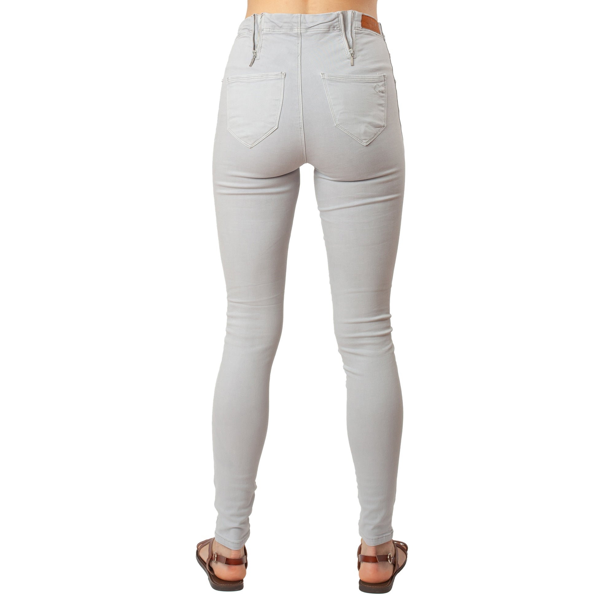 Light Grey Jeans Basic Signature Style
