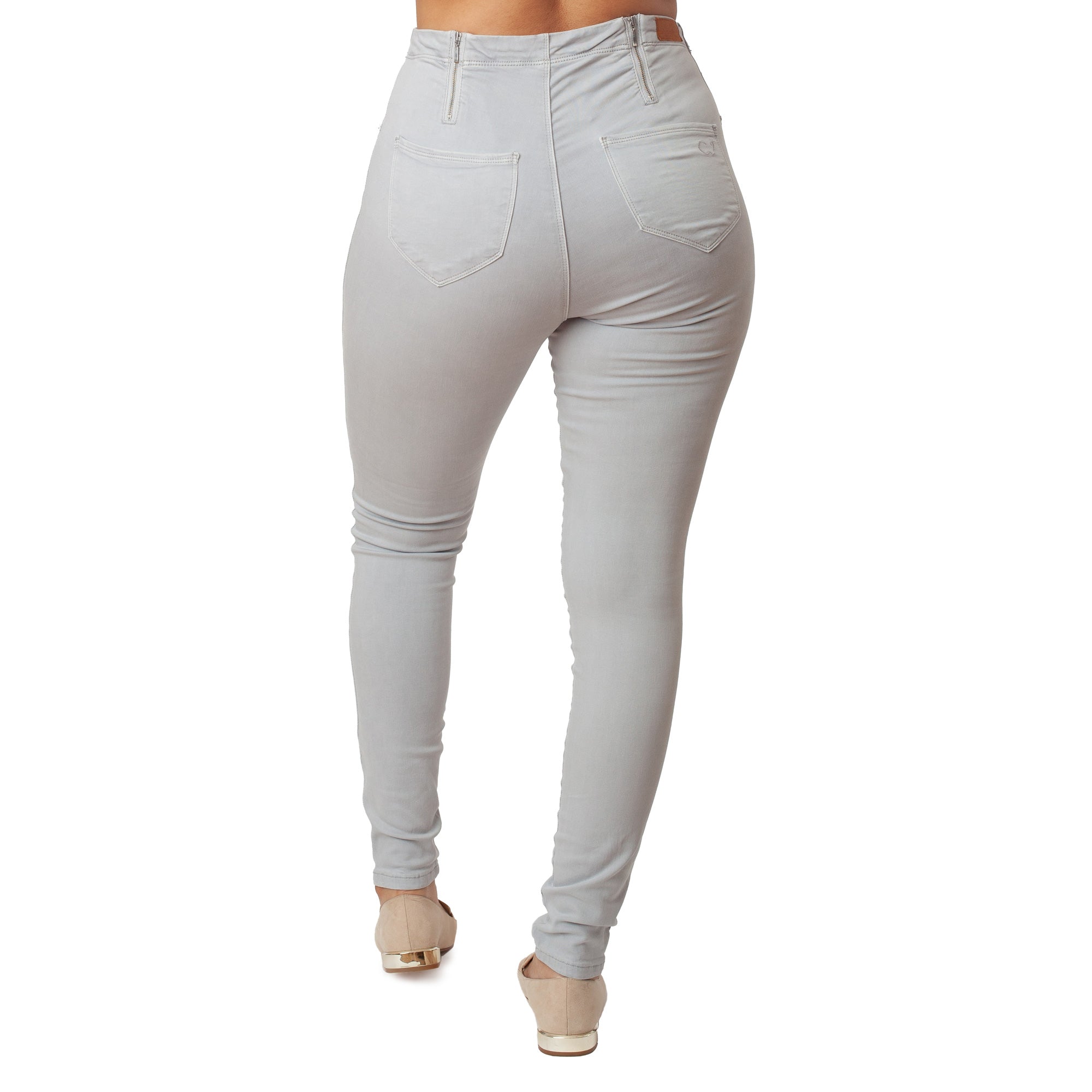 Light Grey Jeans Basic Signature Style