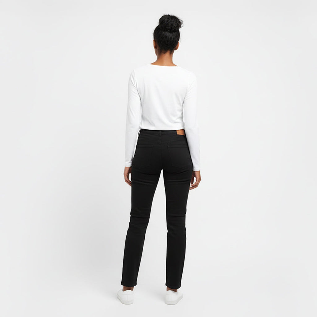 Drew White Long Sleeve Crew