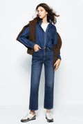 Chelsea High Rise Straight Crop Jeans HJ005
