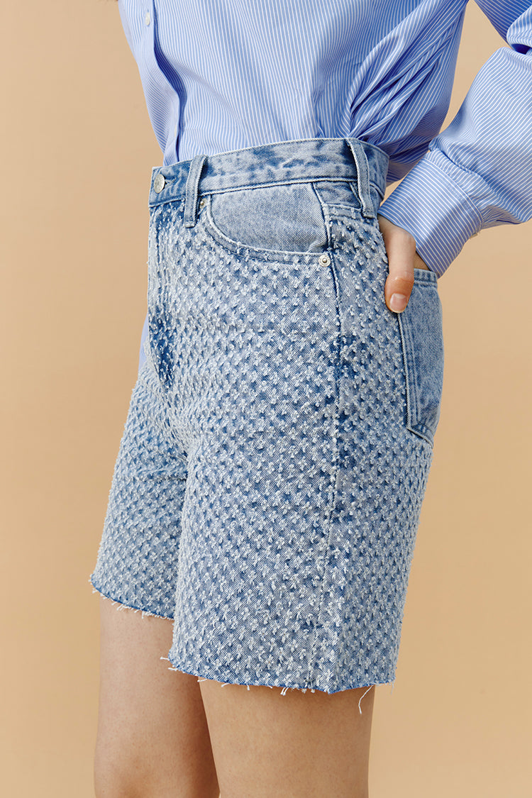 Venice Tweed High Rise Shorts HJ803 [FINAL SALE]