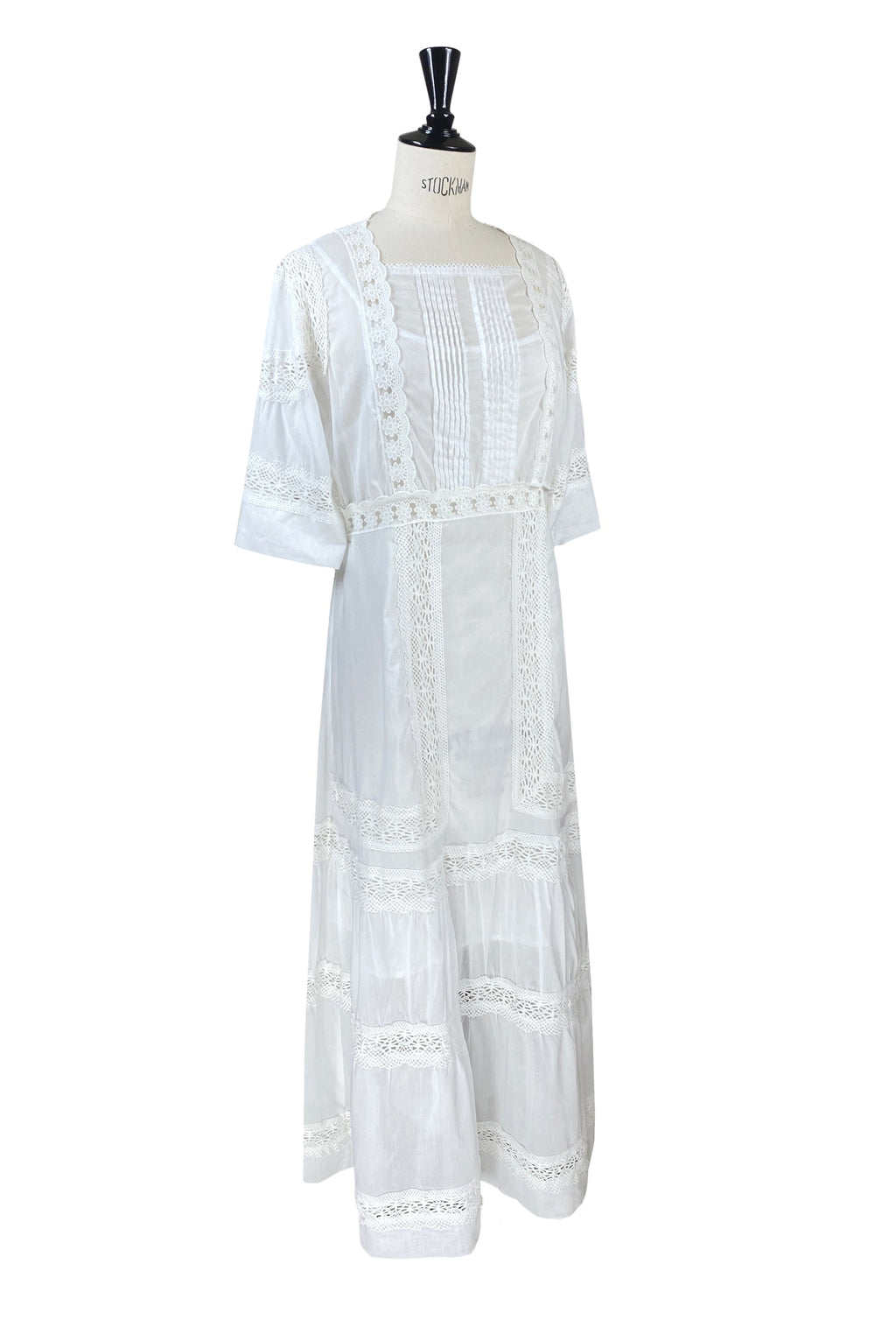 The Dorothea Edwardian Dress - Antique White