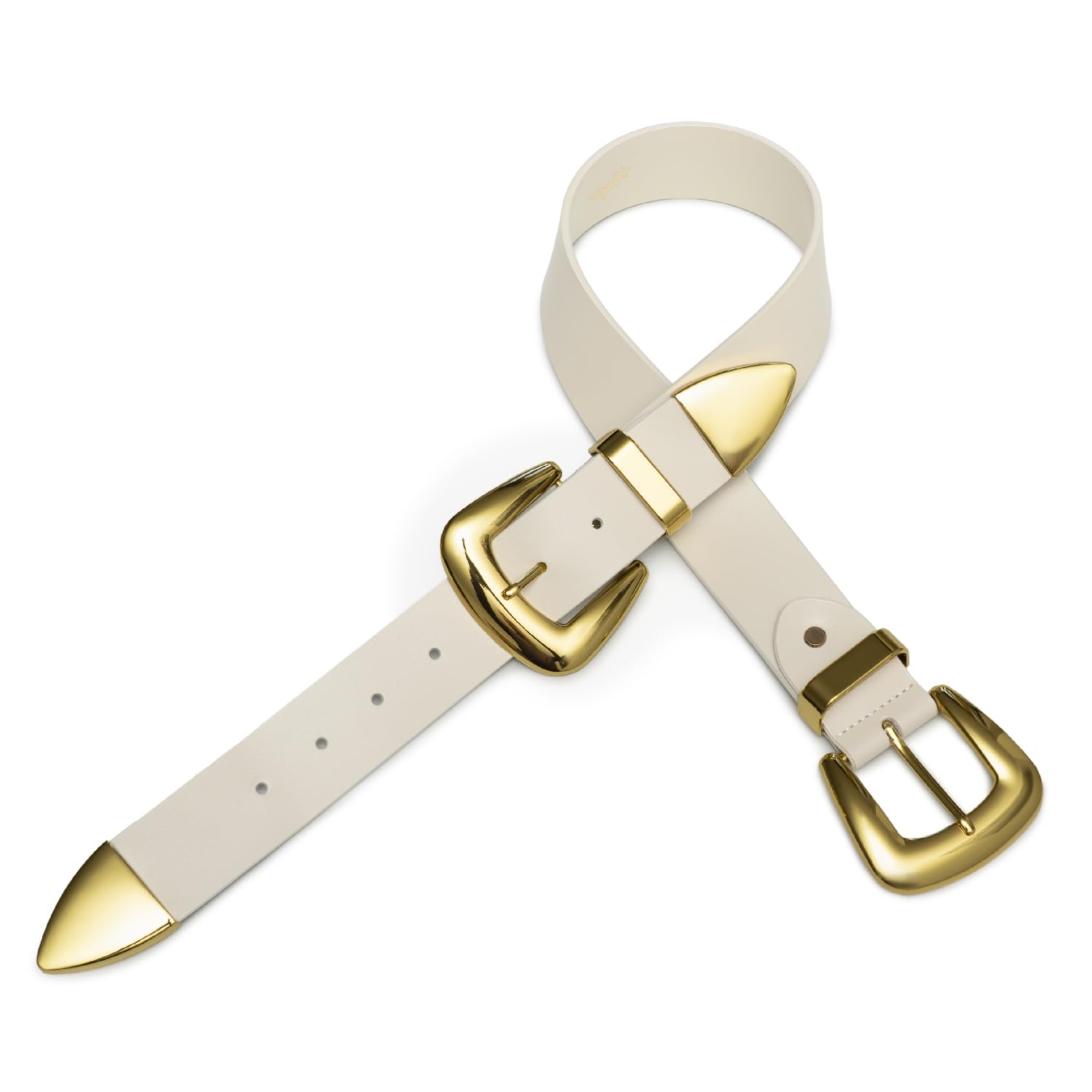 Double Buckle Western Waist Belt for Women