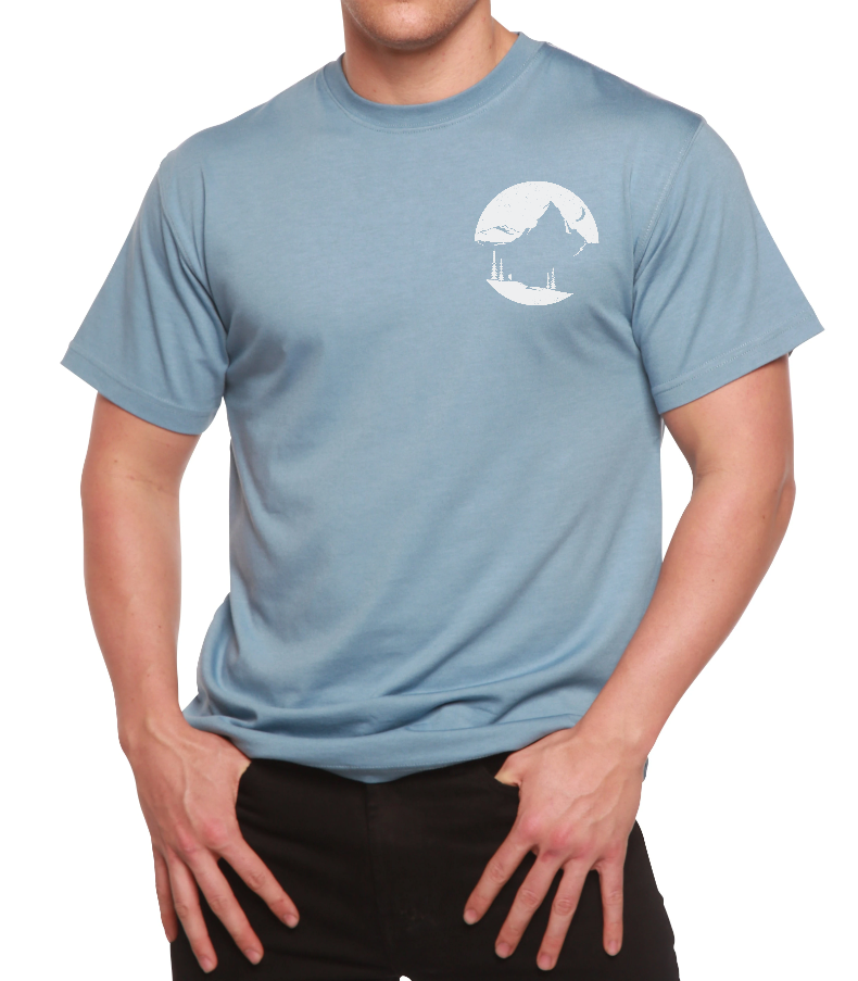 Explore More Men's Bamboo Viscose/Organic Cotton Printed T-Shirt