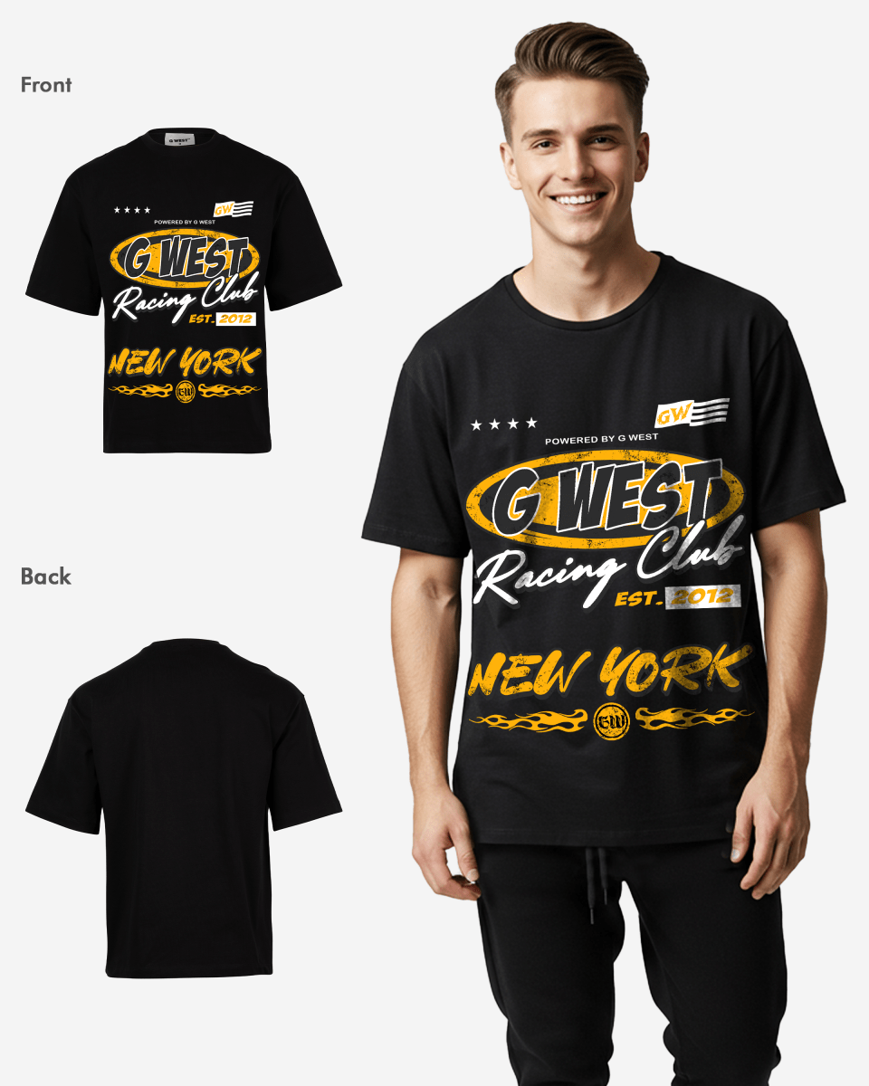 G West Racing Club Oversized Tee