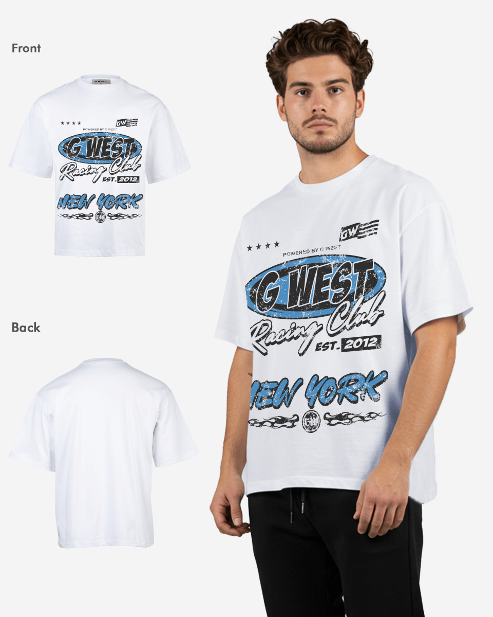G West Racing Club Oversized Tee