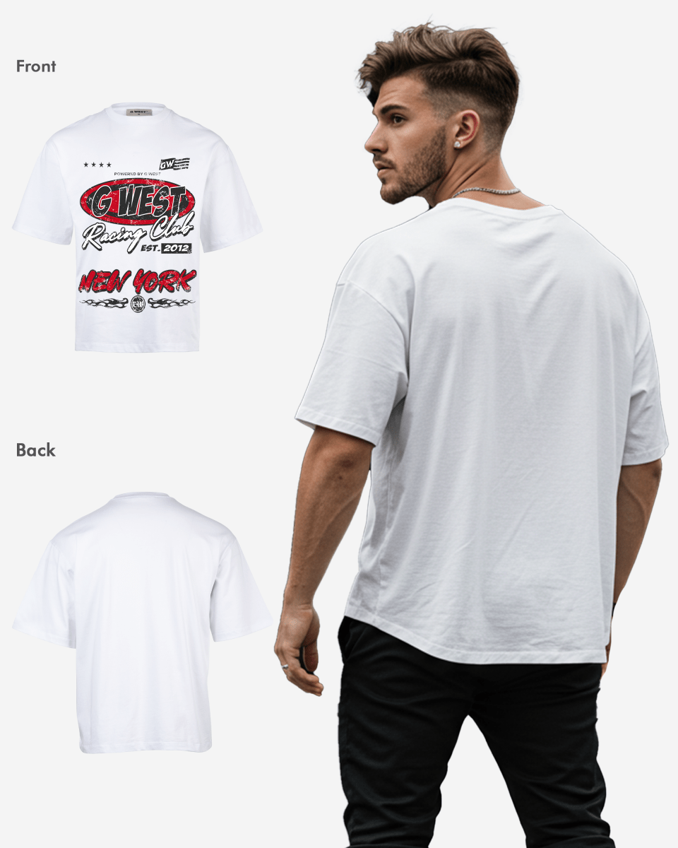 G West Racing Club Oversized Tee
