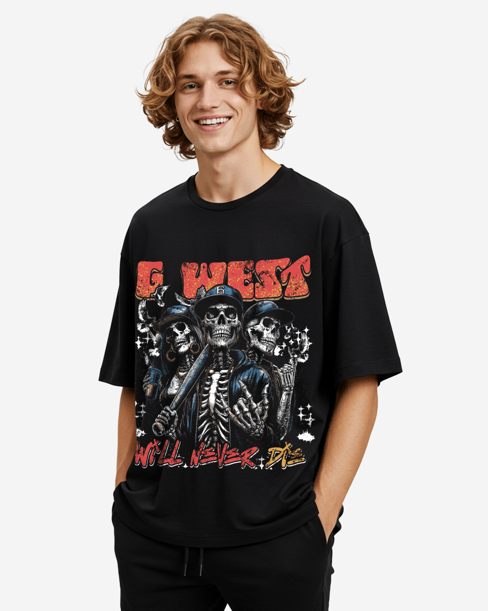 G West Rhinestone I Love My Game Oversized Tee