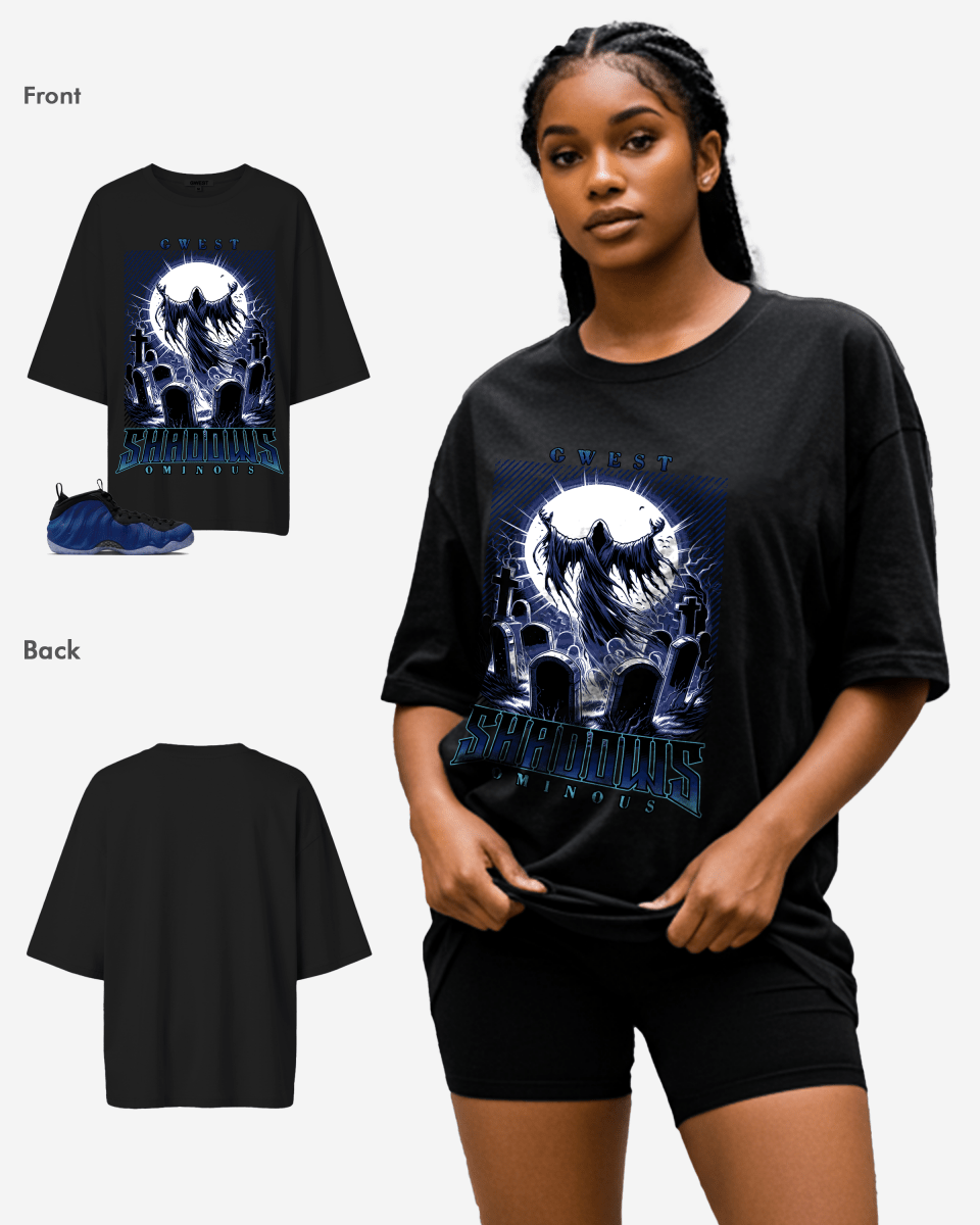 G West Shadows Ominous Oversized Women's T-Shirt